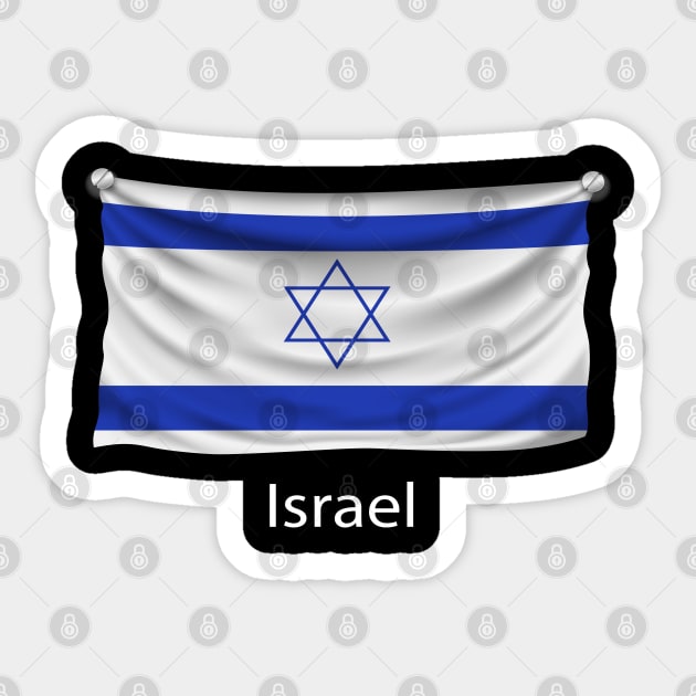 Israel Flag Sticker by fistfulofwisdom